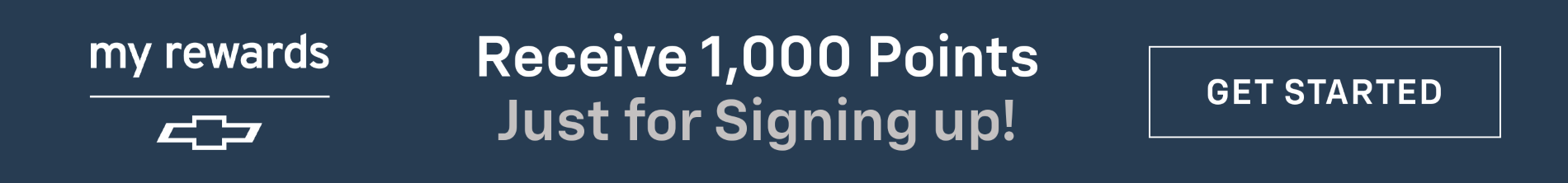 Receive 1,000 Points Just for Signin Up